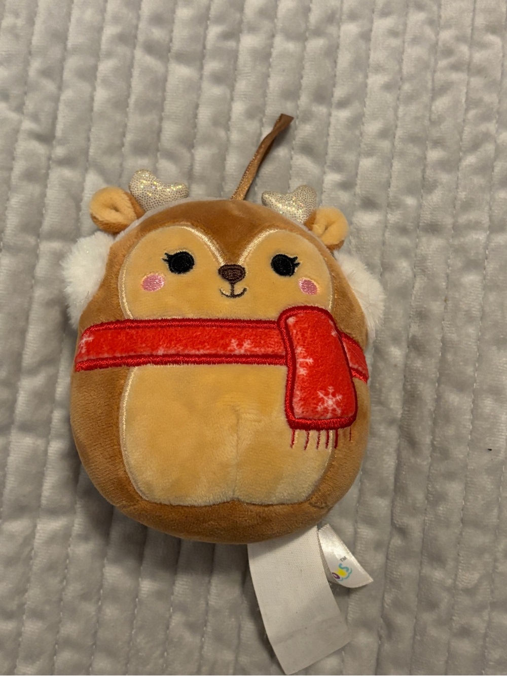 Squishmallows Darla Reindeer Christmas Ornament Plush 4”